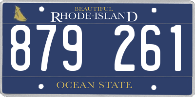RI license plate 879261