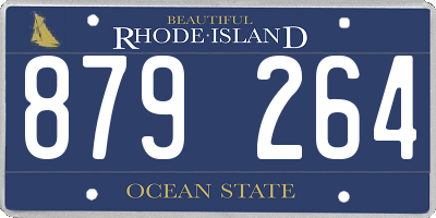 RI license plate 879264