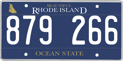 RI license plate 879266