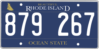 RI license plate 879267