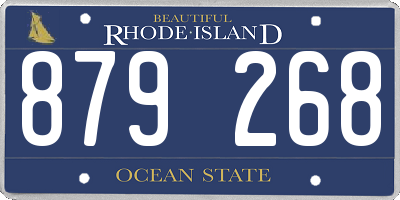 RI license plate 879268