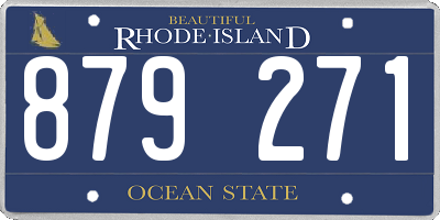 RI license plate 879271