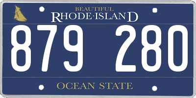 RI license plate 879280