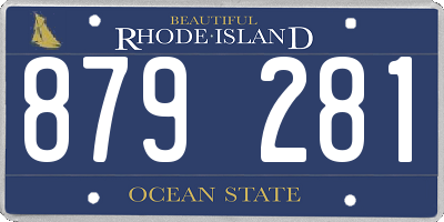 RI license plate 879281