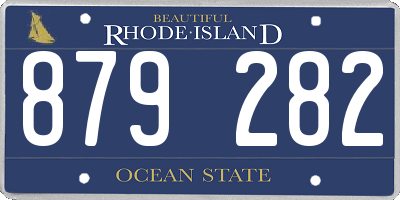 RI license plate 879282
