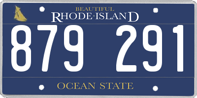 RI license plate 879291