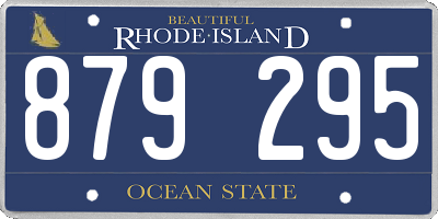 RI license plate 879295
