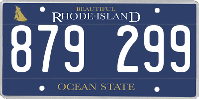 RI license plate 879299