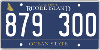 RI license plate 879300