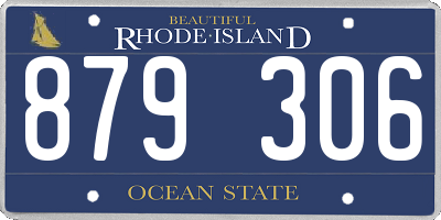 RI license plate 879306