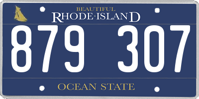 RI license plate 879307