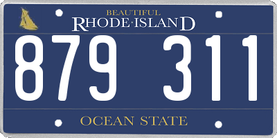 RI license plate 879311