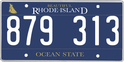 RI license plate 879313