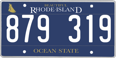 RI license plate 879319