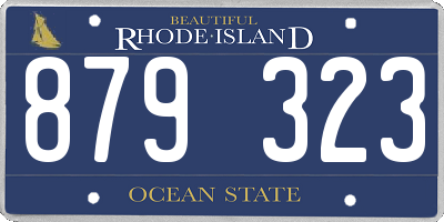 RI license plate 879323