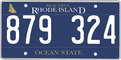 RI license plate 879324