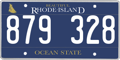 RI license plate 879328