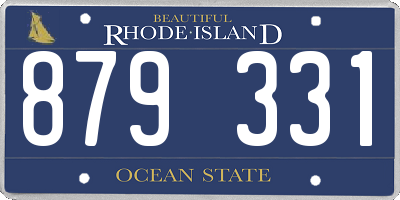 RI license plate 879331