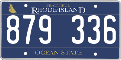 RI license plate 879336