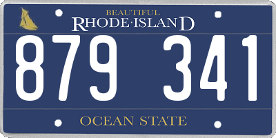 RI license plate 879341