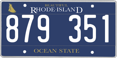 RI license plate 879351