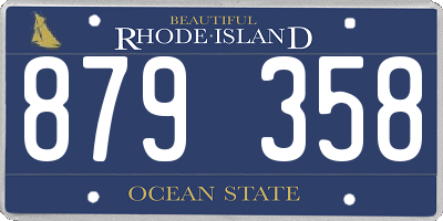 RI license plate 879358