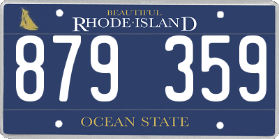 RI license plate 879359