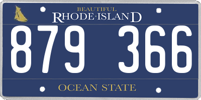 RI license plate 879366