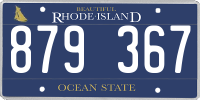 RI license plate 879367