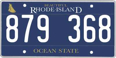 RI license plate 879368