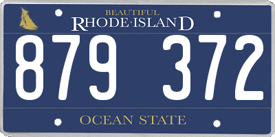 RI license plate 879372