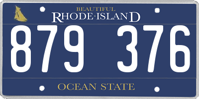 RI license plate 879376