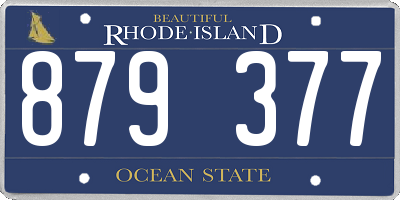 RI license plate 879377