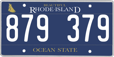 RI license plate 879379