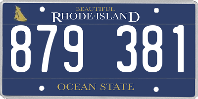 RI license plate 879381