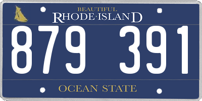RI license plate 879391