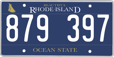 RI license plate 879397