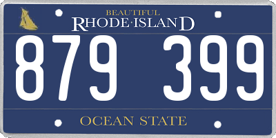 RI license plate 879399