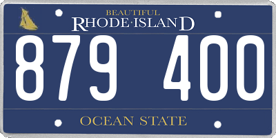 RI license plate 879400