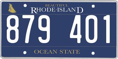 RI license plate 879401