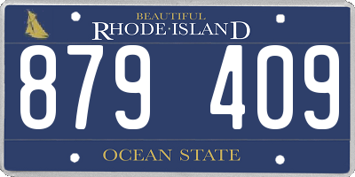 RI license plate 879409