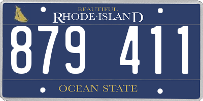 RI license plate 879411
