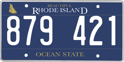 RI license plate 879421