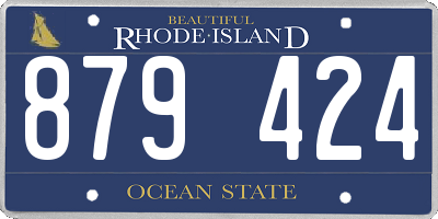 RI license plate 879424