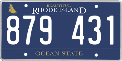 RI license plate 879431