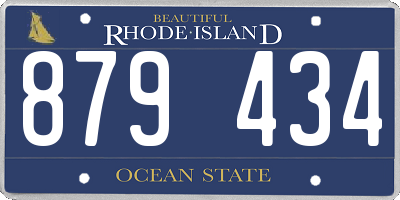 RI license plate 879434