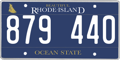 RI license plate 879440