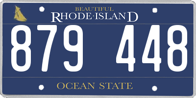 RI license plate 879448