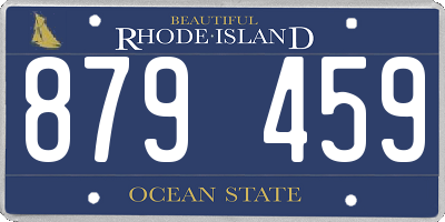 RI license plate 879459