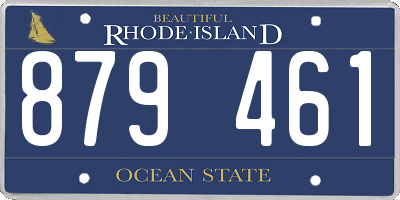 RI license plate 879461